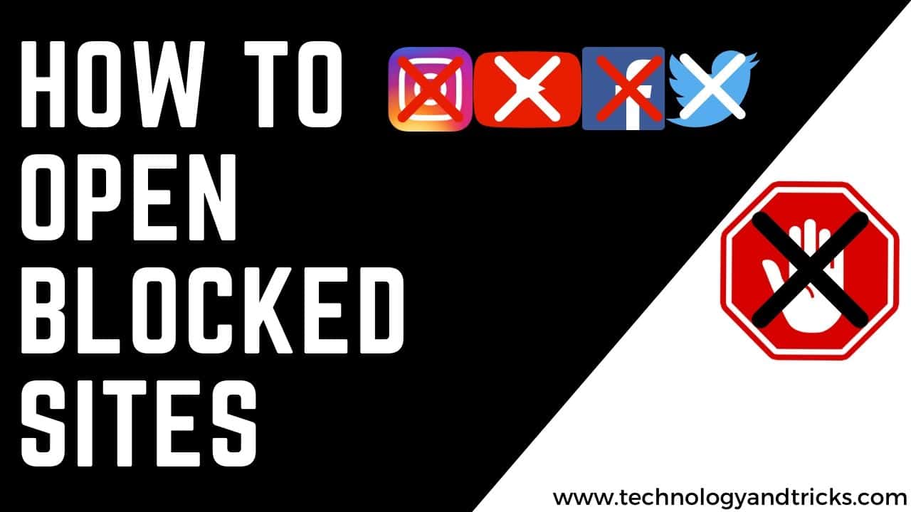 How to open blocked sites at school, work, home