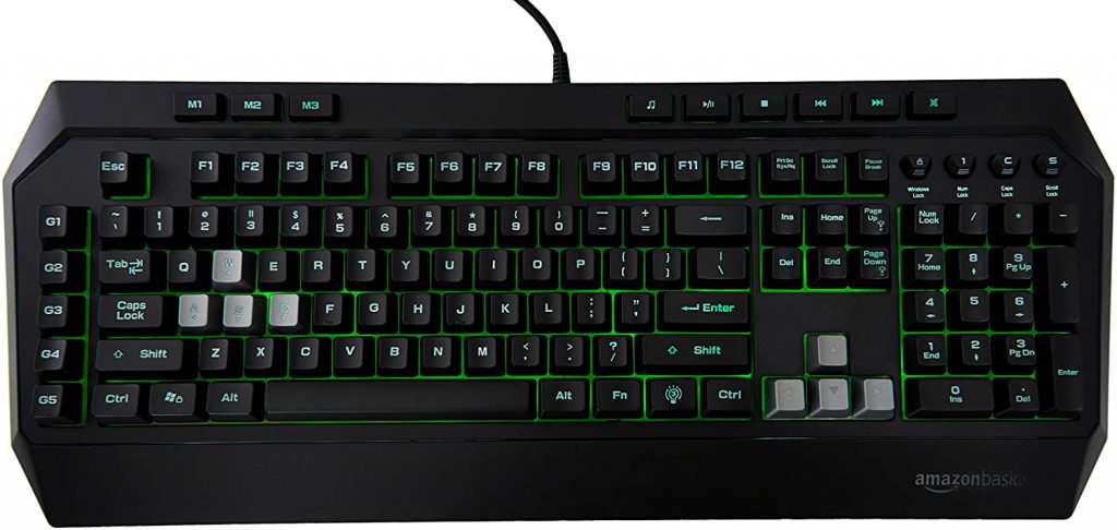 AmazonBasics Mechanical Feel Gaming Keyboard
