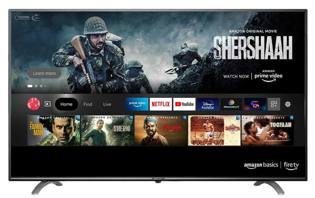 AmazonBasics 50-inch 4K UHD Smart LED TV