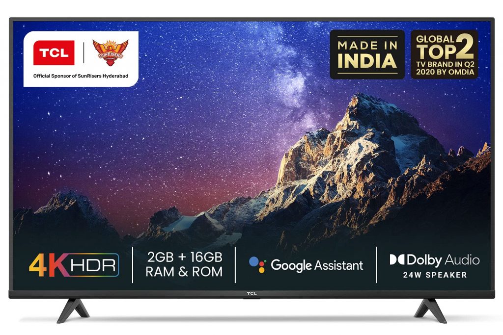 TCL 43 inches 4K UHD Smart TV {Android}