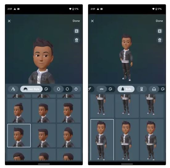 Instagram avatar customize